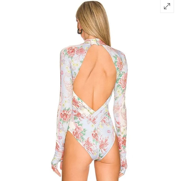 NWT HAH Gloves Off Bodysuit In Baby Blue. - Picture 2 of 3